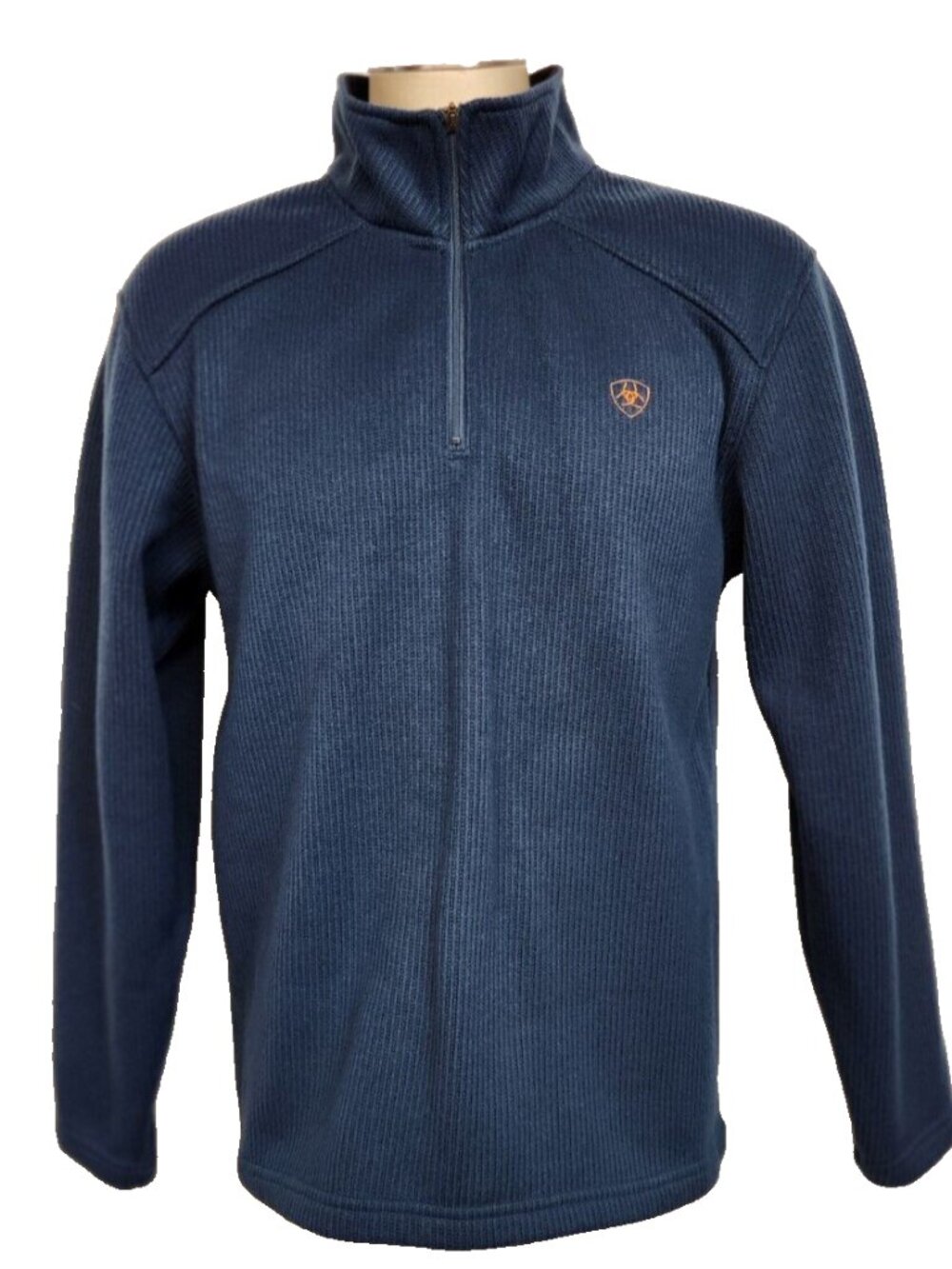 Ariat Men's Size M Indigo Caldwell 1/4 Zip Fleece Pullover